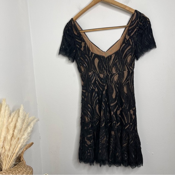 Jonathan Simkhai Black Lace Off-Shoulder Mini Dress - Picture 5 of 16